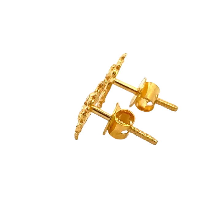 Gold Palace 22k Yellow Gold Filigree Earrings with gold weight of 1422g Earrings