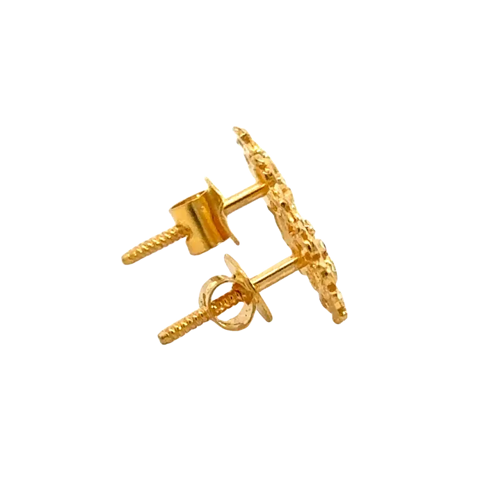 Gold Palace 22k Yellow Gold Filigree Earrings with gold weight of 1422g Earrings
