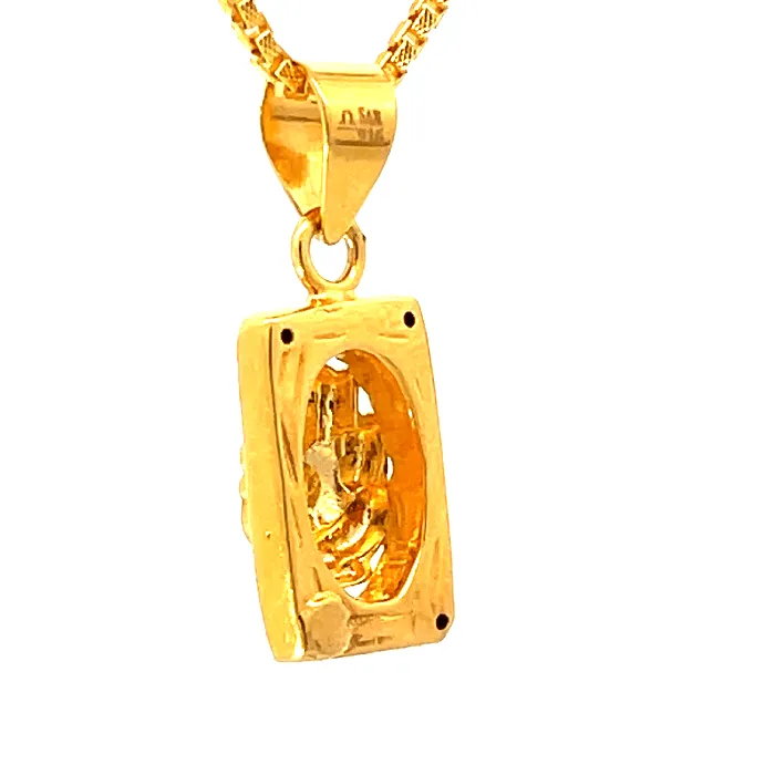 Gold Palace PreStyled Sets 22K Yellow Gold Religious Ganesh Small Pendants with gold weight of 288g