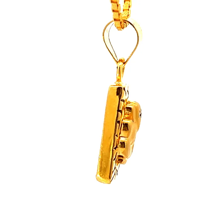 Gold Palace PreStyled Sets 22K Yellow Gold Religious Ganesh Small Pendants with gold weight of 288g