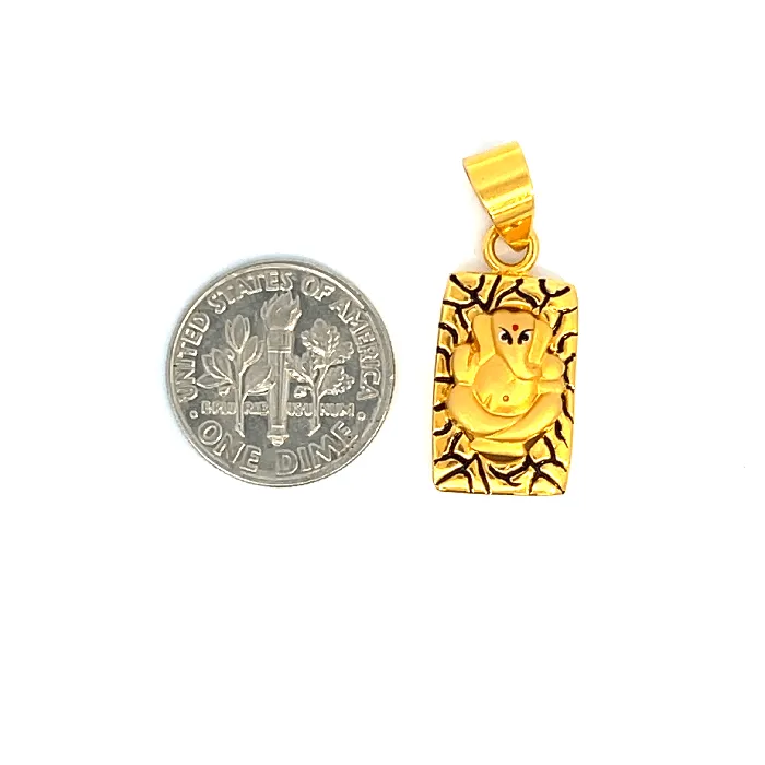 Gold Palace PreStyled Sets 22K Yellow Gold Religious Ganesh Small Pendants with gold weight of 288g