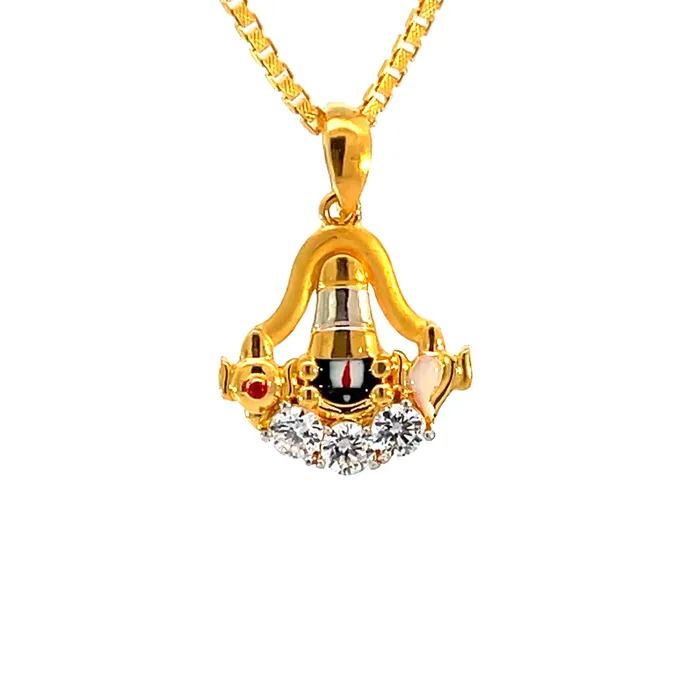 Gold Palace PreStyled Sets 22k Yellow Gold Religious Tirupati Balaji Small Pendants with gold weight of 337g Gold Palace PreStyled Sets 22k Yellow Gold Religious Tirupati Balaji Small Pendants with gold weight of 337g