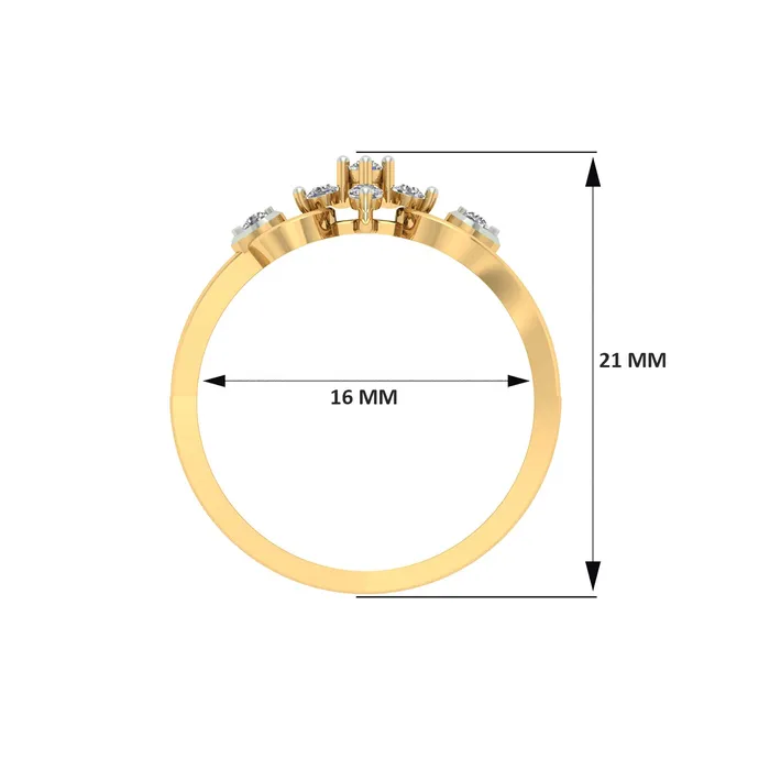 Gold Palace Rings 18k Yellow Gold and Diamond Fancy Ring in size 55 and total gold weight of 154g