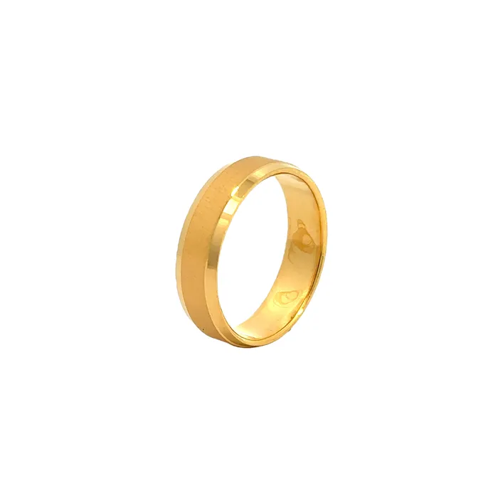 Gold Palace Rings 22k Yellow Gold Chic Modern Wedding Band Ring measuring 95 x 6mm thickness