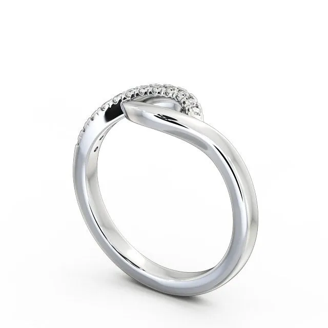 Half Eternity Ring Contemporary Design Flawless Moissanite Rings Half Eternity Ring Contemporary Design Flawless Moissanite Rings
