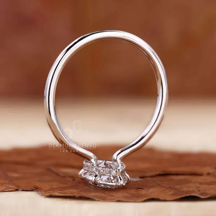 Hidden Halo Marquise Engagement Ring Diamondrensu Rings