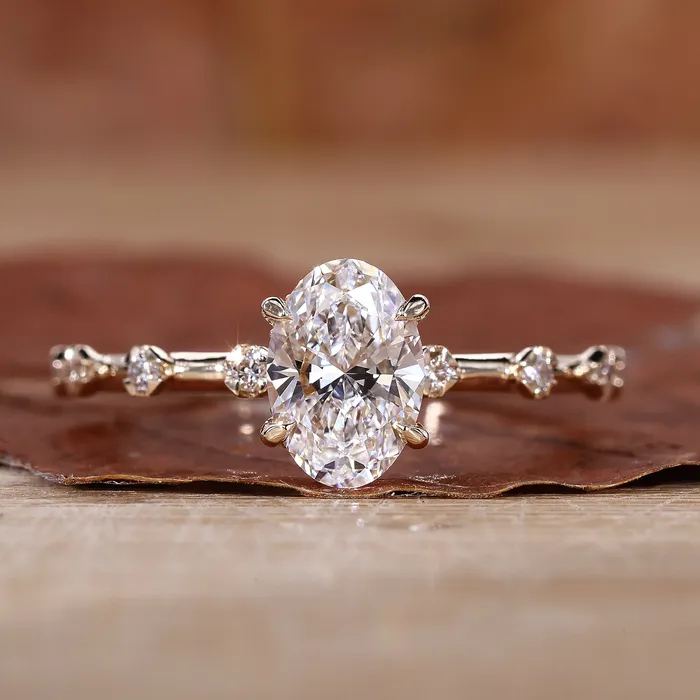 Hidden Halo Oval Engagement Ring Classic Beauty with a Twist Diamondrensu Rings Hidden Halo Oval Engagement Ring Classic Beauty with a Twist Diamondrensu Rings