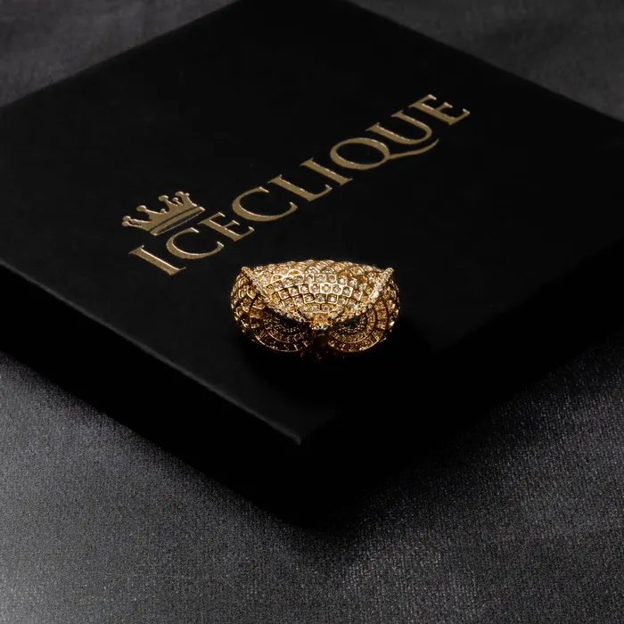 Iced Owl Ring ICECLIQUE JEWELRY Rings