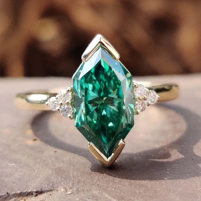Infinity Style Ring 209 TCW Green Dutch Marquise Cut Vintage Moissanite Ring Muse Engagement Ring Gift for Her Diamondrensu Rings Infinity Style Ring 209 TCW Green Dutch Marquise Cut Vintage Moissanite Ring Muse Engagement Ring Gift for Her Diamondrensu Rings
