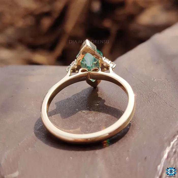 Infinity Style Ring 209 TCW Green Dutch Marquise Cut Vintage Moissanite Ring Muse Engagement Ring Gift for Her Diamondrensu Rings