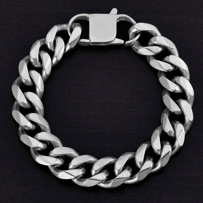 Invicta Jewelry Bracelets Crucible Mens 14mm Curb Bracelet
