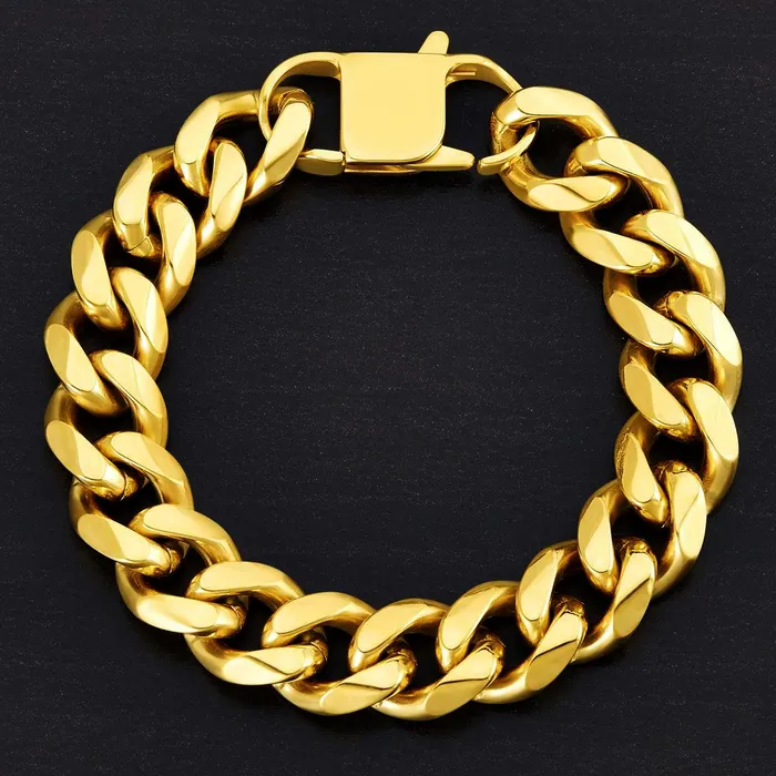 Invicta Jewelry Bracelets Crucible Mens 14mm Curb Bracelet