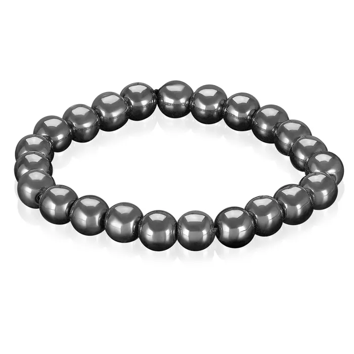 Invicta Polished Magnetic Hematite Round Beads Stretch Bracelet 8mm Wide Invicta Jewelry Bracelets Invicta Polished Magnetic Hematite Round Beads Stretch Bracelet 8mm Wide Invicta Jewelry Bracelets