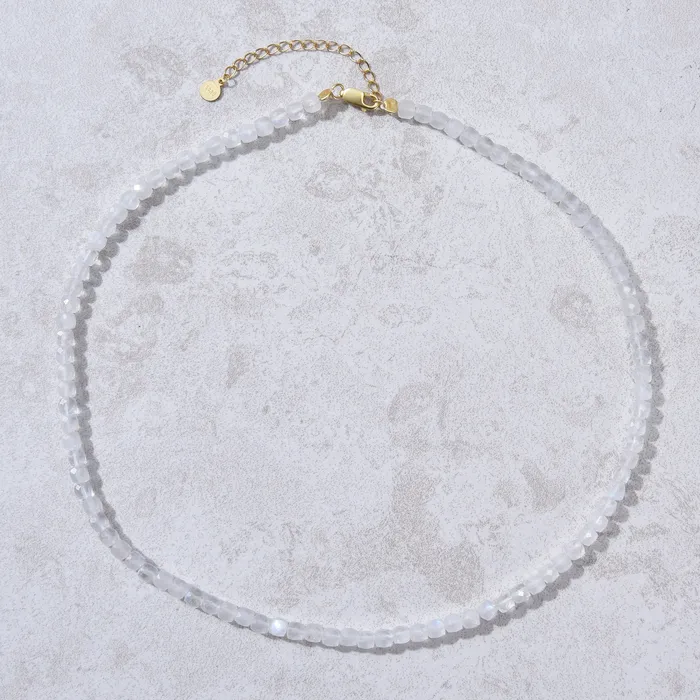 KALIFANO Natural Prehnite Faceted 4mm Barrel 16 Necklace with Sterling Silver Extender Necklaces KALIFANO Natural Prehnite Faceted 4mm Barrel 16 Necklace with Sterling Silver Extender Necklaces