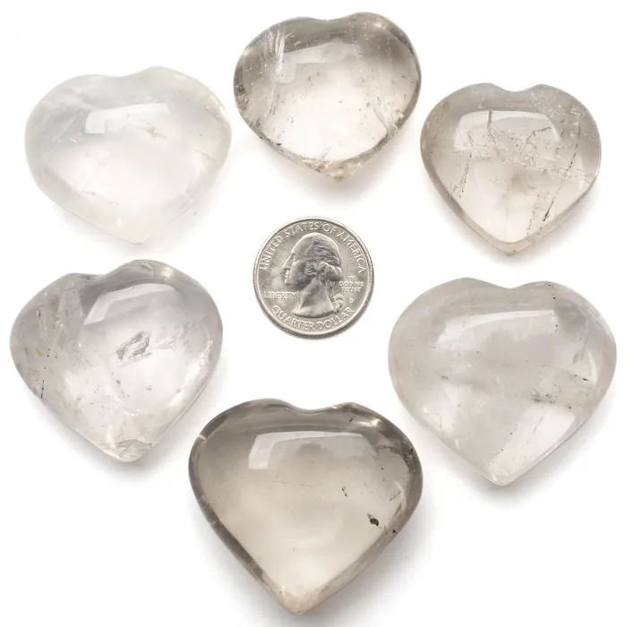 Kalifano Necklaces Quartz Heart Carving