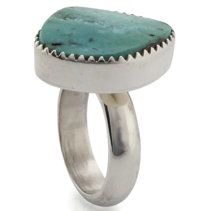 King Manassa Turquoise USA Handmade 925 Sterling Silver Ring Kalifano Rings