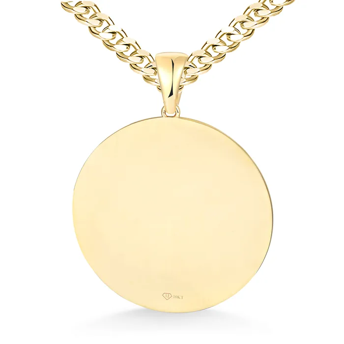 LJ Necklaces Customizable Initial Medallion Pendant