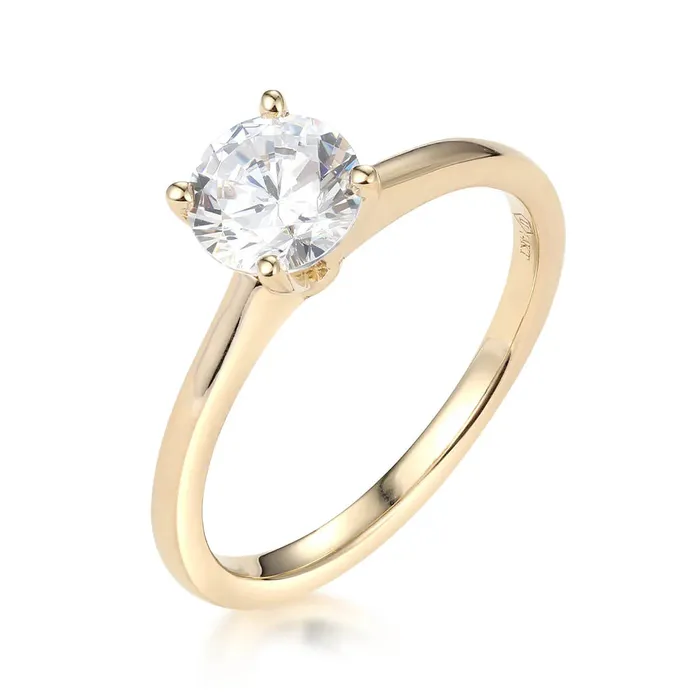 LJ Rings Petite Cathedral Solitaire Engagement Ring