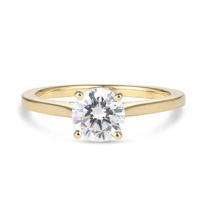 LJ Rings Petite Cathedral Solitaire Engagement Ring