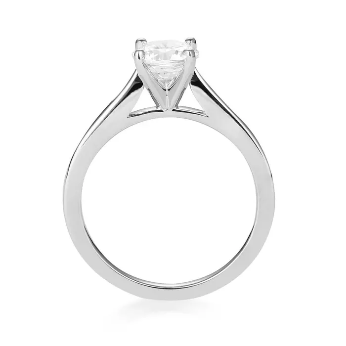 LJ Rings Petite Cathedral Solitaire Engagement Ring