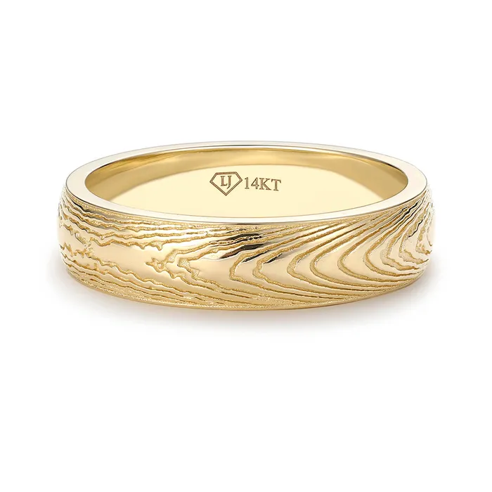 LJ Rings Wood Grain Ring