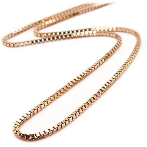 Maui Divers Jewelry Earrings 045mm Box Chain in 10k Rose Gold