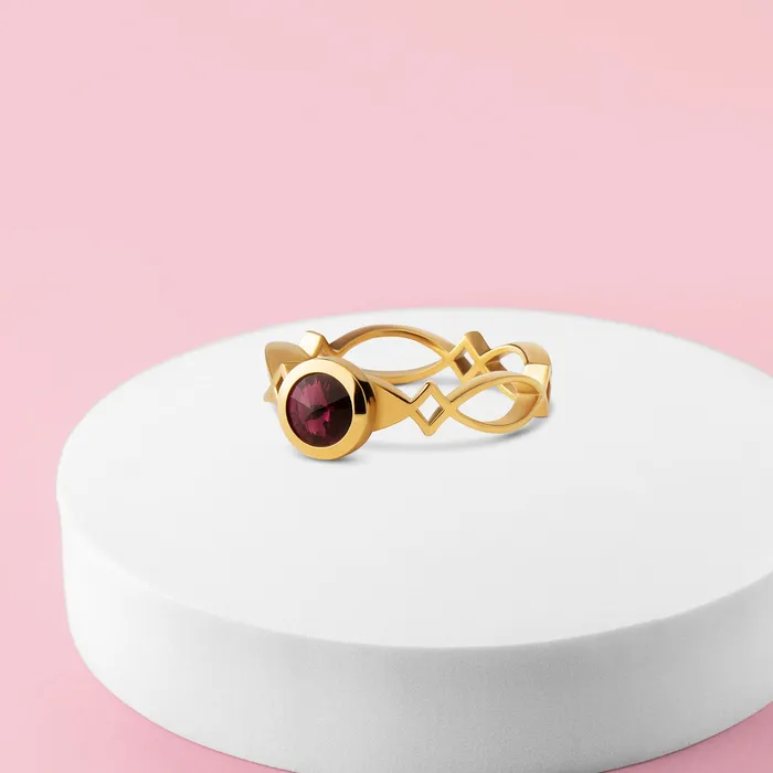 Melano Twisted Autumn Sunburst Ring Set Melano Rings