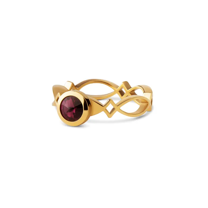 Melano Twisted Autumn Sunburst Ring Set Melano Rings