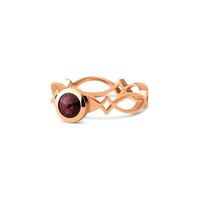 Melano Twisted Autumn Sunburst Ring Set Melano Rings