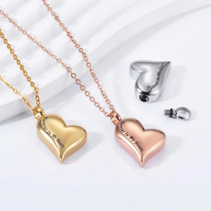 Necklaces Hidden Forever Forever in My Heart Urn Necklace