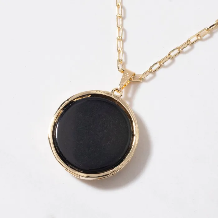 Necklaces KALIFANO Black Onyx Gemstone Tree of Life Pendant