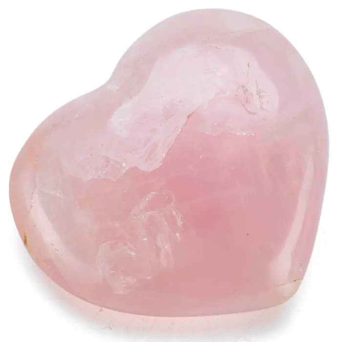 Necklaces Natural Rose Quartz Heart Carving from Madagascar 3 Kalifano