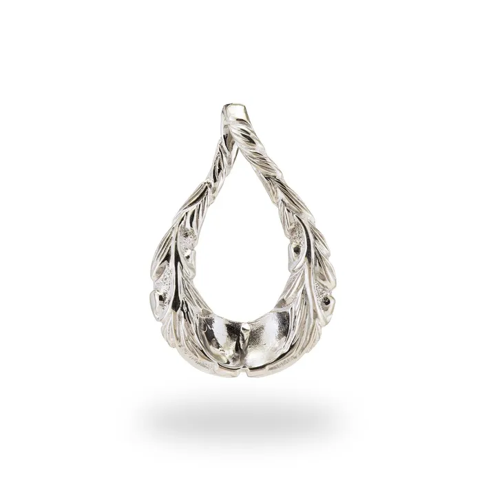 Necklaces PickAPearl Pick A Pearl Old English Scroll Pendant in Sterling Silver