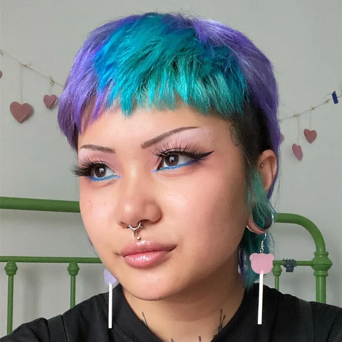 OUFER BODY JEWELRY Rings 16G Titanium Punk Triple Spikes Septum Clicker Ring OUFER BODY JEWELRY Rings 16G Titanium Punk Triple Spikes Septum Clicker Ring