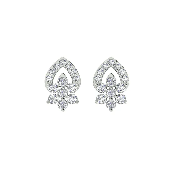 PreStyled Sets 18k White Gold and Diamond Stud with gold weight of 176g Gold Palace