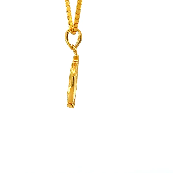 PreStyled Sets Gold Palace 22k Yellow Gold Khanda Religious Medium Pendants with gold weight of 275g