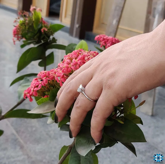 Rings Cushion Cut Six Prongs Moissanite Solitaire Ring 225 CT Moissanite Engagement Ring Anniversary Gift Ring for Her Diamondrensu