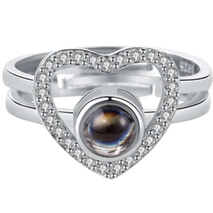 Rings Hidden Forever Custom Secret Heart Hidden Photo Ring