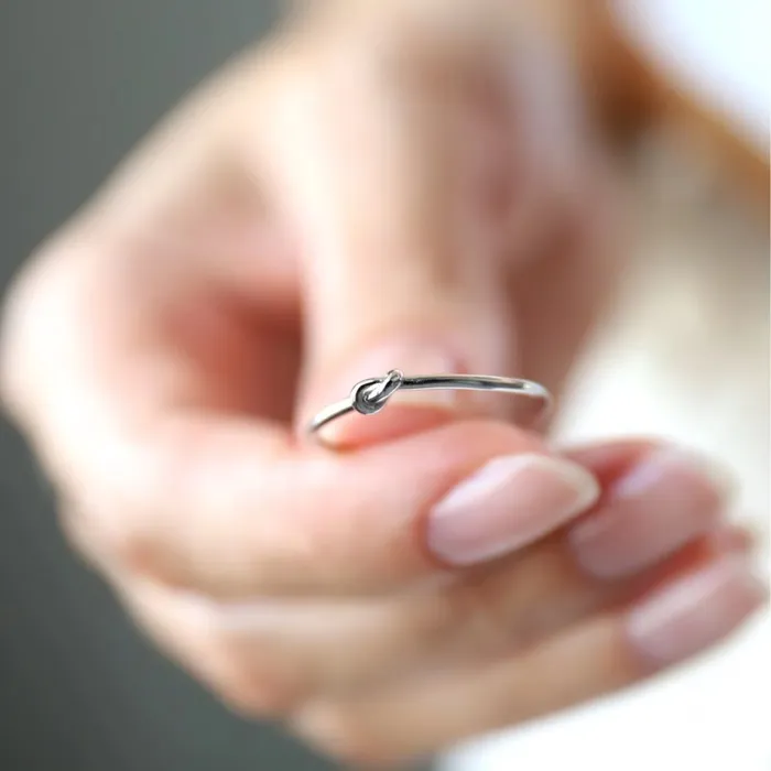 Rings Hidden Forever Promise Knot Ring