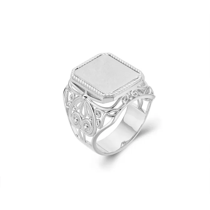 Rings LJ Fancy Spade Signet Style Ring