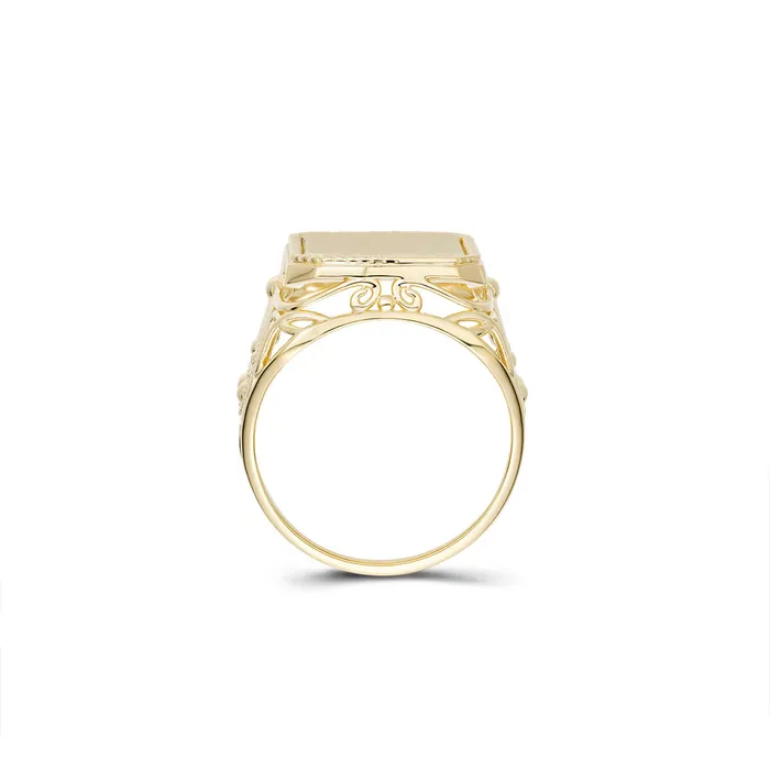Rings LJ Fancy Spade Signet Style Ring