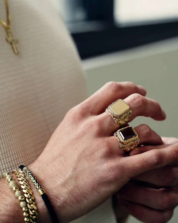 Rings LJ Fancy Spade Signet Style Ring