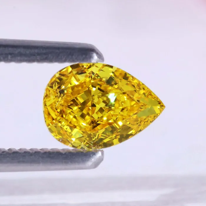 Rings Pear Cut Fancy Vivid Yellow Diamond for Custom Engagement Ring Diamondrensu Rings Pear Cut Fancy Vivid Yellow Diamond for Custom Engagement Ring Diamondrensu