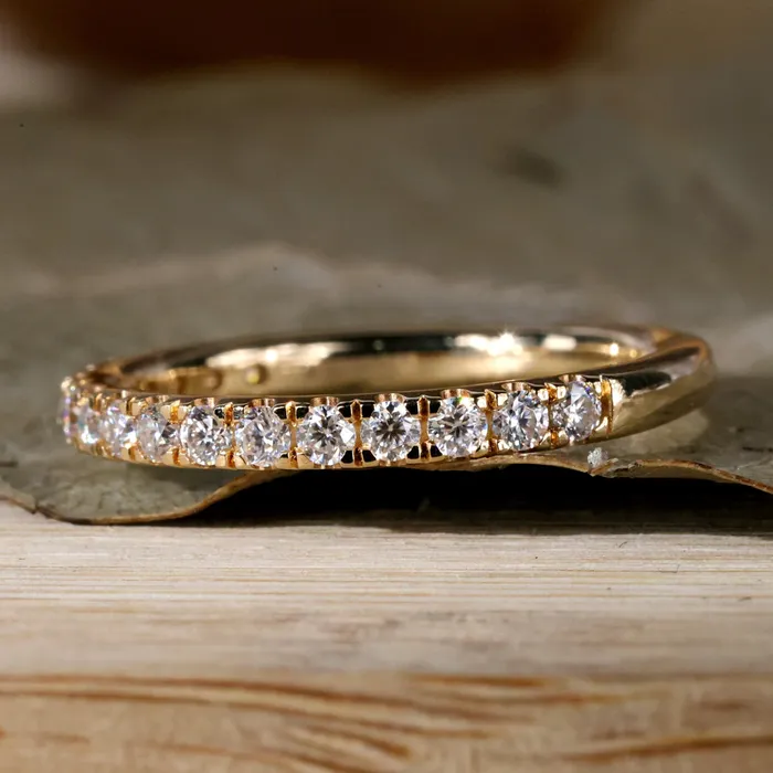 Rings Round Brilliant Cut Lab Grown Diamond Wedding Band Half Eternity Band Diamondrensu Rings Round Brilliant Cut Lab Grown Diamond Wedding Band Half Eternity Band Diamondrensu