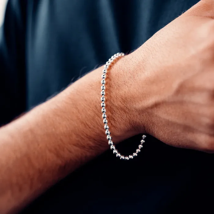 Silver Bead Bracelet Lirys Jewelry Bracelets