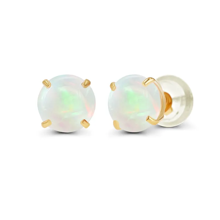 Silver Earrings Genuine 14K Gold Plated Solid 925 Sterling Silver 4mm Round Genuine Birthstone Gemstone Hypoallergenic Stud Earrings For Women and Girls Silver Earrings Genuine 14K Gold Plated Solid 925 Sterling Silver 4mm Round Genuine Birthstone Gemstone Hypoallergenic Stud Earrings For Women and Girls