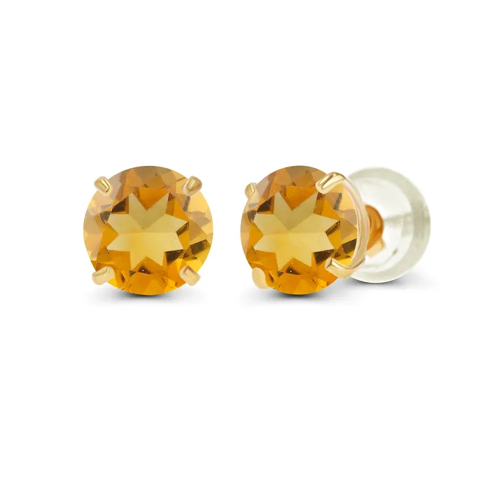 Silver Earrings Genuine 14K Gold Plated Solid 925 Sterling Silver 4mm Round Genuine Birthstone Gemstone Hypoallergenic Stud Earrings For Women and Girls Silver Earrings Genuine 14K Gold Plated Solid 925 Sterling Silver 4mm Round Genuine Birthstone Gemstone Hypoallergenic Stud Earrings For Women and Girls