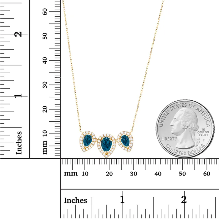 Silver Necklaces Sterling Silver Rhodium Triple Pear Amethyst Created White Sapphire Halo 18 Necklace Silver Necklaces Sterling Silver Rhodium Triple Pear Amethyst Created White Sapphire Halo 18 Necklace
