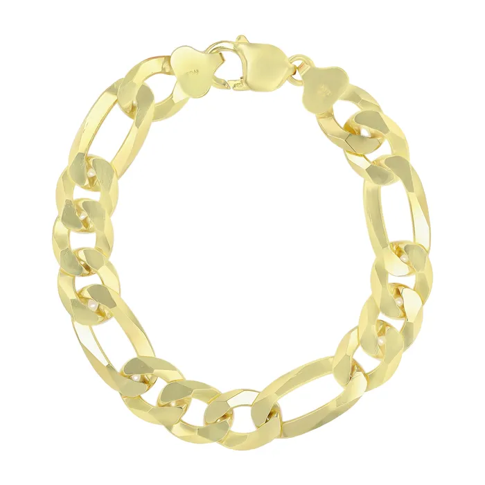 Silver Sterling Silver 1014mm Solid Figaro Chain NecklaceRhodium Plated or 14K Yellow Plated Lobster Lock Necklaces Silver Sterling Silver 1014mm Solid Figaro Chain NecklaceRhodium Plated or 14K Yellow Plated Lobster Lock Necklaces