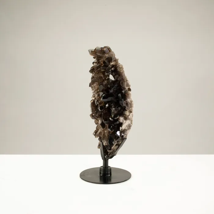 Smoky Quartz Cluster from Brazil on Custom Stand 30 81 lbs Kalifano Charm Necklaces